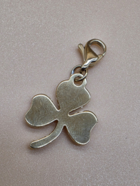 RVS charm , Klaver. Goud.