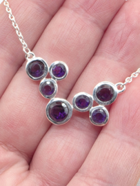 925 Collier met Amethist