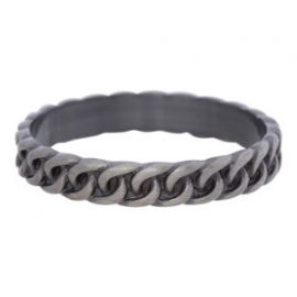 curb chain antiek zilver 4 mm