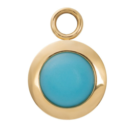 Charm Mattt aqua goud