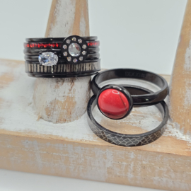 ixxxi ringen set compleet maat 20.5 en 10 mm breed 25-305