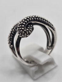 Echt zilveren ring maat 18 fantasie
