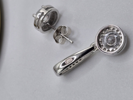 Echt zilveren set, zirkonia, silver  MDZ26