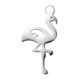 charm Flamingo zilver