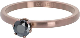 Vulring Crown Black Diamond Stone 2mm bruin