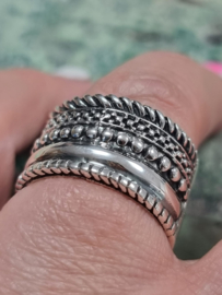 Echt zilveren ring maat 21 S3
