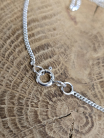 Echt zilveren Gourmet collier, 1.2 mm