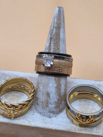 ixxxi ringen set compleet maat 17. 1 basis en 10 vulringen. 25-325