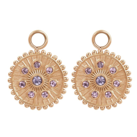 Oorring Bedels Midnight Tanzanite Rosé