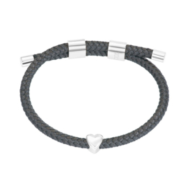 Armband Cozy Heart Grijs