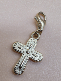 RVS Charm Kruis. Goud.