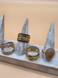 ixxxi ringen set compleet maat 17. 1 basis en 10 vulringen. 25-325