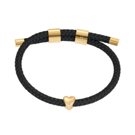 Armband Cozy Heart Zwart