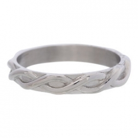 braided zilver 4 mm