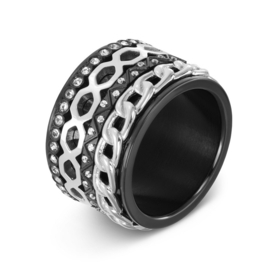 Vulring Bohemian Black crystal 2mm