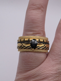 ixxxi ring compleet, maat 19 met limited edition basisring.