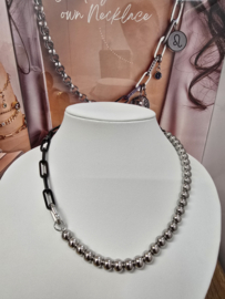 ixxxi Connect ketting compleet, zwart/zilver. Connect257