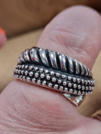 Echt zilveren ring maat 19.5 S9