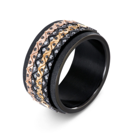 Vulring Bohemian Black crystal 2mm