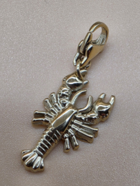 RVS Charm, kreeft. Goud.