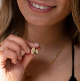 Sparkle locket gold