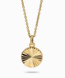 Sunray Necklace – Photo Locket Pendant Gold