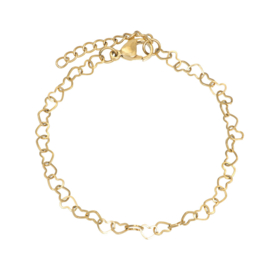 Bracelet Hearts Gold