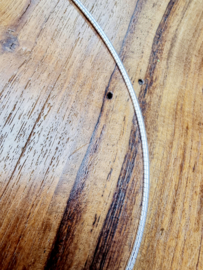 Echt zilveren Omega collier! 2 mm dik en 45 cm lengte.