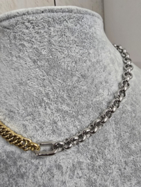 ixxxi Connect ketting compleet, Goud/zilver. Connect256