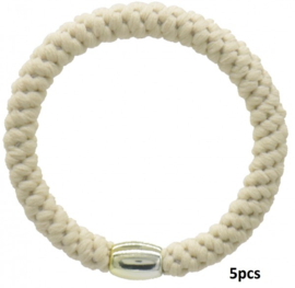 Hairtie bracelet light beige