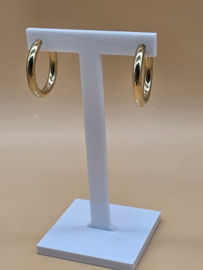 Creolen - 28 mm ring, 4 mm dik