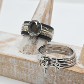 Prachtige ixxxi ring set compleet maat 19.5 en 10 mm 25-249
