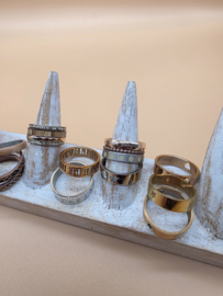 ixxxi ringen set compleet maat 17. 1 basis en 14 vulringen. 26-02
