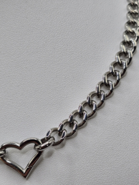 Connect 01 ketting, 45,6 cm lengte Zilver