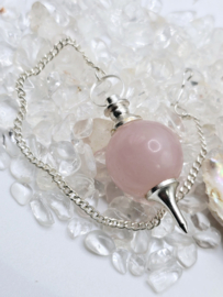 Roze kwarts bolpendel