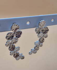 Biba Lief en Joliet, oorbellen, stainless steel, zilver