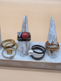ixxxi ringen set compleet maat 17. 1 basis en 11 vulringen. 25-320