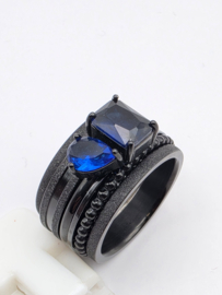ixxxi ring compleet, maat 19 met limited edition basisring.