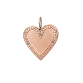 Hanger Zirconia Heart gegraveerd met 3 initialen