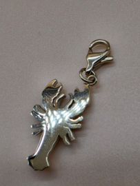 RVS Charm, kreeft. Goud.