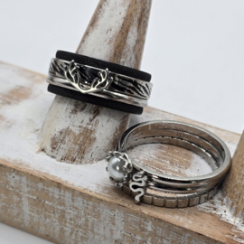 Prachtige ixxxi ring set compleet maat 19.5 en 10mm 25-248