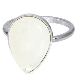Fame Royal Stone Drop 2mm zilver