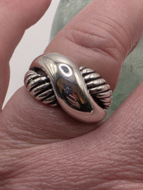 Echt zilveren ring maat 19.5 S25