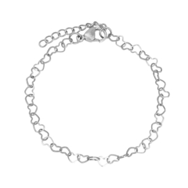 Bracelet Hearts Silver