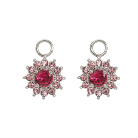 Hoop Charms Lucia Fuchsia