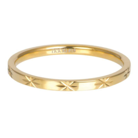 Vulring Sterre 2mm goud