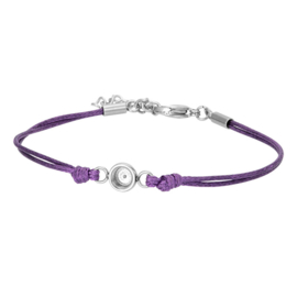 Wax cord purple enkelband voor top part