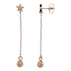 Ear studs wrecking ball Champagne