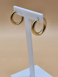 Creolen - 22 mm ring, 4 mm dik