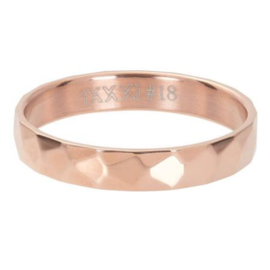 VULRING FACET STEEL 4MM rosé